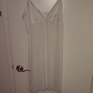 H&M White Satin Chemise